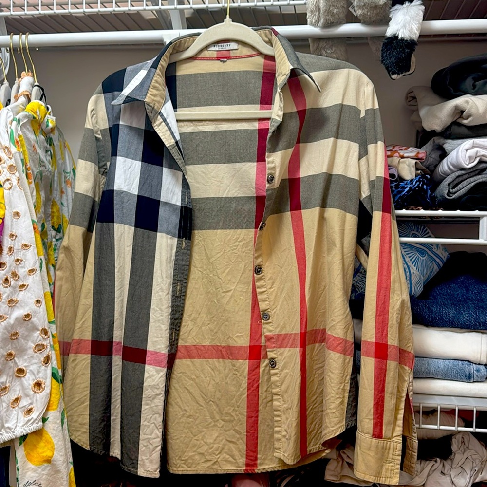 Burberry plaid shirt